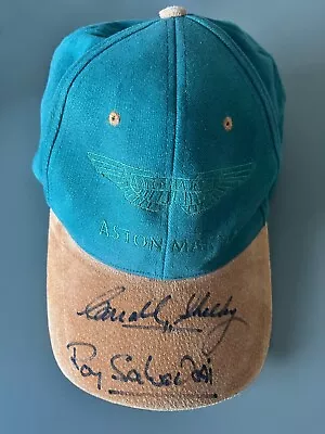 Caroll Shelby & Roy Salvadori Aston Martin Autographed Cap • £399.59