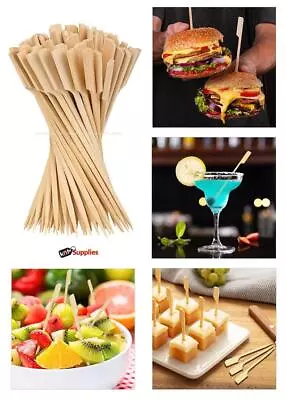 £2.95 • Buy Bamboo BBQ Skewers Sticks Barbecue Kebab Fruit Chocolate Fondue Grill 15cm