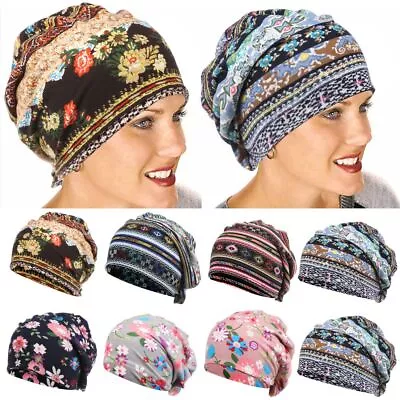 Beanies Winter Warm Head Wrap Chemo Hat Muslim Hijabs Women Turban Hat • £4.32