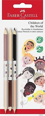 Faber-Castell Children Of The World Skin Colour Pencils Blistercard • £4.99