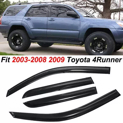 Window Visors Vent Rain Guards For Toyota 4Runner 2004 2005 2006 2007 2008 2009 • $27.99