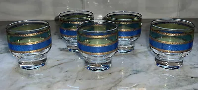 VTG Culver Ltd Rondo Martini Glasses Set Of 5 • $80