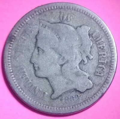 1868 3CN Three Cent Nickel • $16