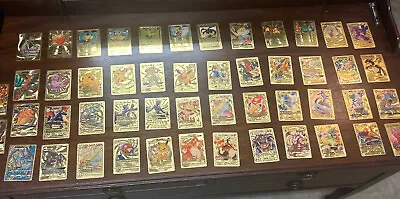 $0.01 • Buy Pokemon Gold Foil Fan Art Card Lot Rare Charizards. 50 Rare Gold Card Collection