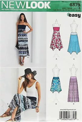 New Look Sewing Pattern 6379 Pants Skirt Convertible Maxi Size XS-XL • $7.99