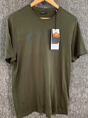 Montane Men's Mono Logo T-Shirt - Kelp Green Organic Cotton New With Tags • $18.95
