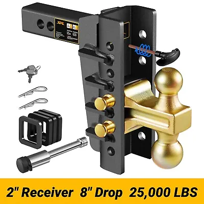 XPE Trailer Hitch Fits 2 Inch Receiver 8 Inch Adjustable Drop Hitch 25000LBS • $139