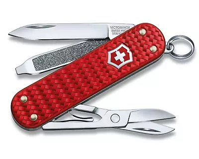 Swiss Army Knife Classic Iconic Red Alox Victorinox 0.6221.401G New In Box • $49.95