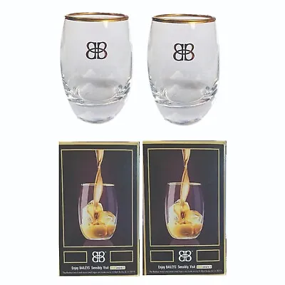 Baileys Irish Cream Liqueur 2 X Giftboxed Gold Rimmed Spirit Cocktail Glasses • $39.99