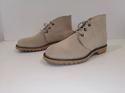 Mens R.M. Williams Suede Leather Ankle Boots Lace Up Shoes Bone Size 8 • $130