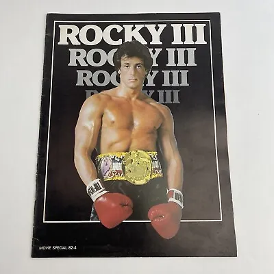 Rocky III 3 Movie Special Program Magazine Rare Sylvester Stallone Vintage 1982 • $13.80