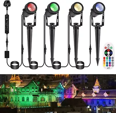 GreenClick Garden Spot Lights Color Changing Garden Lights Mains Powered Wat... • £66.49