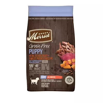 Merrick Grain Free Real Texas Beef + Sweet Potato Puppy Dog Food • $38.99