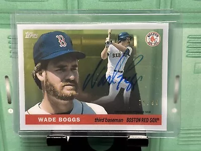 Wade Boggs 2022 Topps Clearly Authentic /99 #55RA-WB Auto HOF Boston Red Sox • $79.99