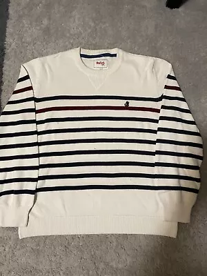 Stafford Prep Men's Tennis Style Sweater Stripe Large Pullover Classic Comfort • $4.99