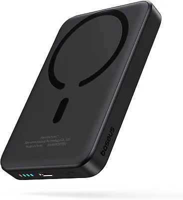Baseus Magnetic Power Bank For IPhone Mini Wireless Portable Charger 6000mAh 20W • $24.95