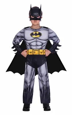 Child Boys' Batman Classic DC Comics Film Fancy Dress Costume • £23.99