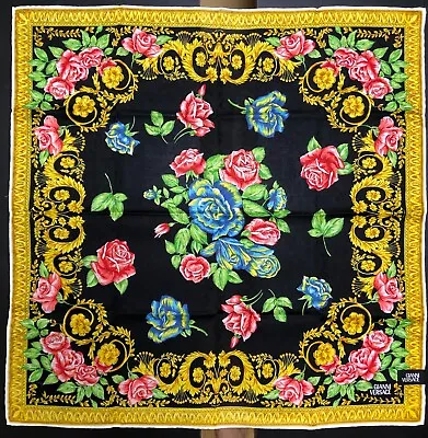 Stored Item Gianni Versace Cotton Scarf Handkerchief MEDIUM 53cm (20.87in) Rose • $44.97