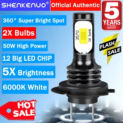 For Kawasaki KLR650 2008-2018 2PCS H7 LED Headlight Lights Bulbs Motorcycle 6K • $17.99