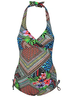 BNWT Ladies Maternity Swimsuit Adj Ruched Sides Padded Cup Swimming Costume 12 • $19.91