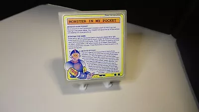 MONSTER IN MY POCKET (Nintendo NES 1990) W/Nintendo Power Line Clamshell Case • $24.99