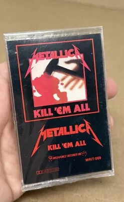 METALLICA KILL 'EM ALL Cassette Tape MRIT 069 Early Print Rare SEALED New Promo • $299.99