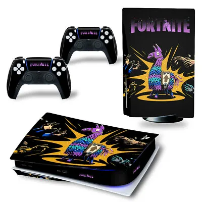 $22 • Buy Fortnite Designed PS5 Console Skin Decal Sticker And 2 Controllers PS5 Skin 