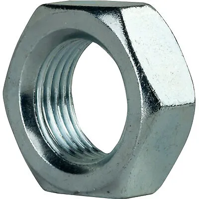 Thin Hex Jam Nuts Grade 2 Steel Electro Zinc Plated Finish All Sizes Available • $30.01