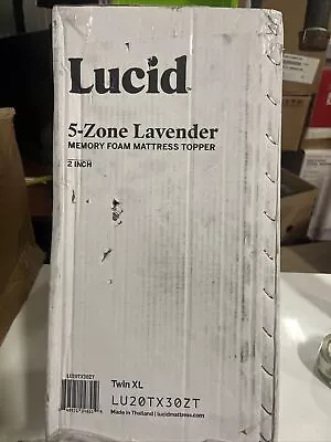 Lucid 2 Inch Mattress Topper Twin XL – Memory Foam Mattress Topper Twin XL – • $25
