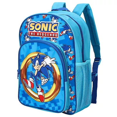 £19.99 • Buy Sonic The Hedgehog Kids Childrens Premium Backpack School Rucksack Travel Bag