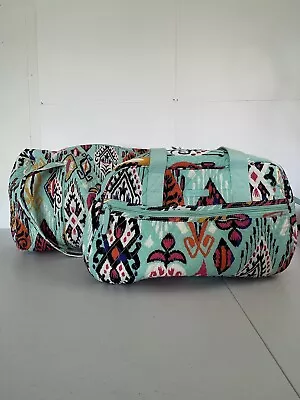 Vera Bradley Large Family Weekender Tote/Medium Traveler Pueblo Pattern Set • $85