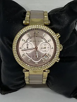 $59.99 • Buy Michael Kors Parker MK6326 Womens Stainless Steel Analog Dial Quartz Watch UC585