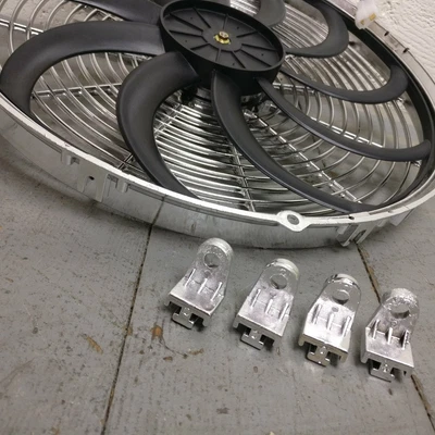 $104.43 • Buy 1914 Ford Model T 16 Inch Chrome Radiator Fan 120w Modern Cooling 12v Slim