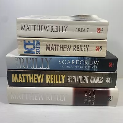 5 Lot Matthew Reilly-Seven Ancient Wonders Scarecrow And The Army Of Thieves+3 • $29.95