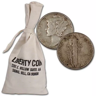 90% Silver Mercury Dimes - $50 Face Value Bag • $1123.33