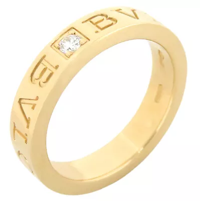 BVLGARI Ring Double Logo B-zero1 K18YG Au750 750 1PDia P0008497 • £723.64