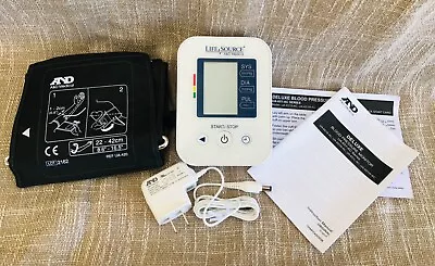 A&D Medical Life Source UA-651W-AC Deluxe Blood Pressure Monitor Full Kit! • $20