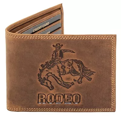 Men Western Wallets Bifold Style Cartera De Hombre Rodeo Cowboy • $19.99