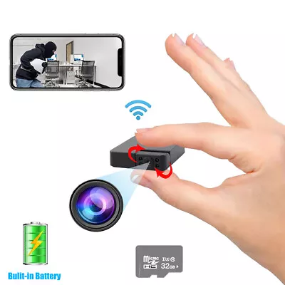 Mini Camera WIFI 1080P HD Smallest Night Vision Security Cam With Battery • $17.99