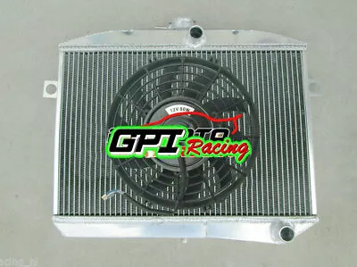 Aluminum Radiator+FAN For Volvo Amazon Combi P1800 S/E/ES B18 B20 GT 1959-1973 • $195