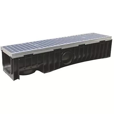 Everhard 200mm X 1m Evomax Channel With Galvanised Grate Plumbing Fixtures • $310.85