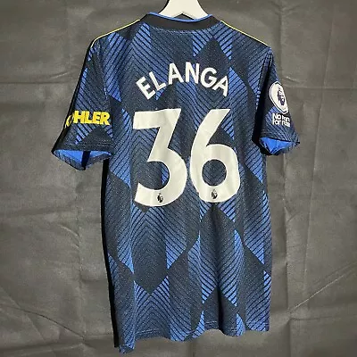 Manchester United Third Shirt 2021/2022 Elanga #36 Size Medium  • £20