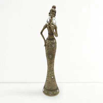 Home Centre Corsica African Musician Figurine Golden Color 22.5cm • £24.89