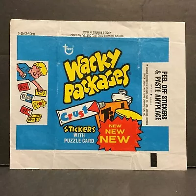 1974 Topps Wacky Packages  7 Wax Wrapper Gumless Code 0-455-85-01-4 Sku17F • $9.99