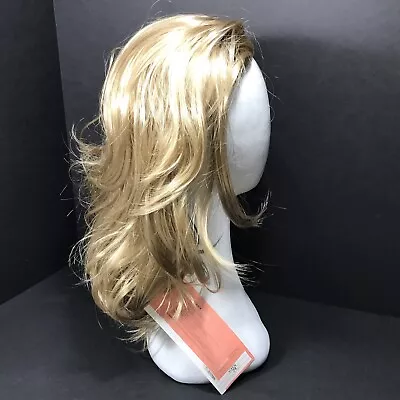 Forever Young Vintage Vixen Long Wig Blonde Layers Skin Side Part Wavy • $49.99