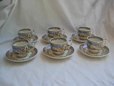 £153.67 • Buy Gien,dionysos,, French Ceramic Coffee Cups And Saucers,set Of 6,1938 Year.