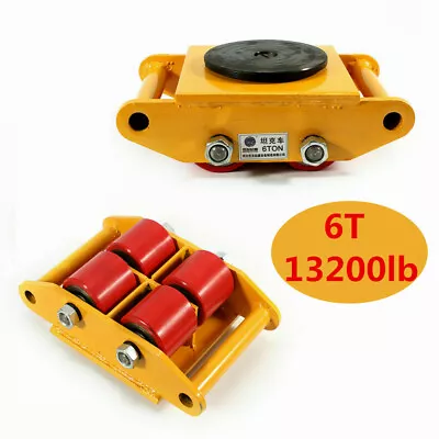 360° Rotation Heavy Duty Machine Machinery Mover Dolly Skate Roller Move 13200lb • $30.40