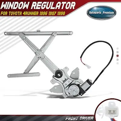 Power Window Regulator With Motor For Toyota 4Runner 1996 1997 1998 Front Left • $41.99