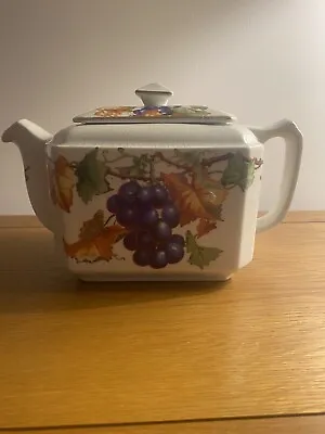 Early 1930's Ringtons Teapot Maling Ware Fruit Design Vintage Art Deco • £14.95