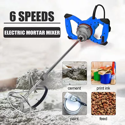 £36.50 • Buy Electric Plaster Paddle Mixer Drill Mortar Paint Cement Stirrer Whisk 2600W 240v